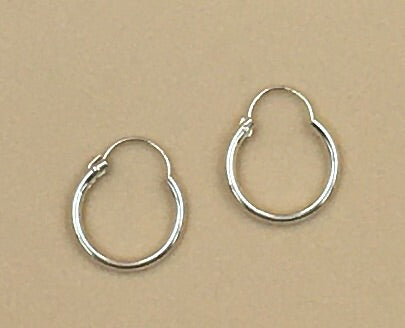 Sterling silver hoop Earrings.