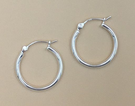 Sterling silver click top hoop Earrings